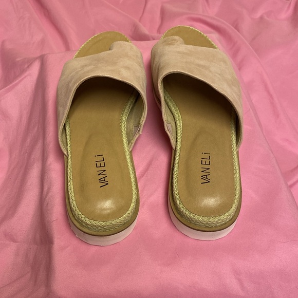 Vanelli Cleve Pink Voil Suede Leather Sandals - 10M - Picture 4 of 7